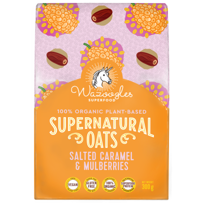 Wazoogles Supernatural Oats - Salted Caramel & Mulberries - 300g