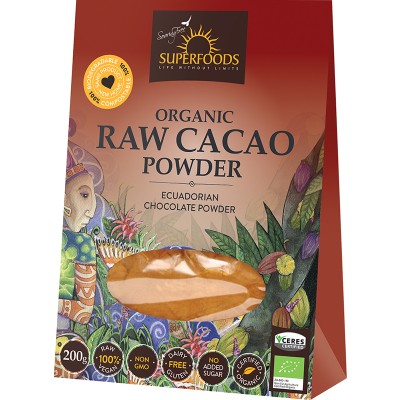 Soaring Free Superfoods Raw Organic Cacao Powder 