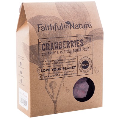 Faithful to Nature Cranberries - Sulphite & Refined Sugar Free