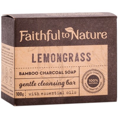 Faithful to Nature Bamboo Charcoal Soap - Lemongrass
