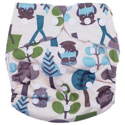 Fancy Pants Basics Suede Cloth Pattern Nappy - Forest