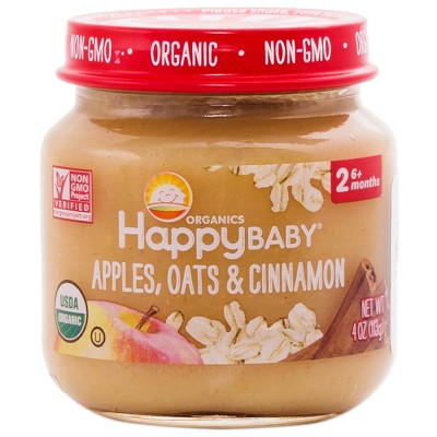 Happy Baby Stage 2 - Apples, Oats & Cinnamon