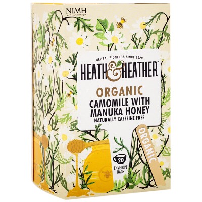 Heath & Heather Organic Camomile & Manuka Honey Tea