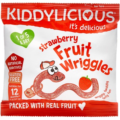 Kiddylicious Wriggles - Strawberry