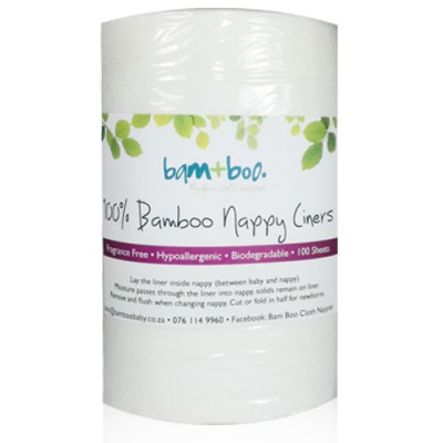 Bam+Boo Biodegradable Flushable Bamboo Nappy Liners