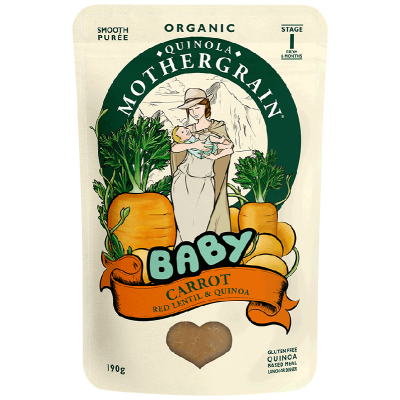 Quinola Baby Stage 1: Carrot, Red Lentil & Quinoa 