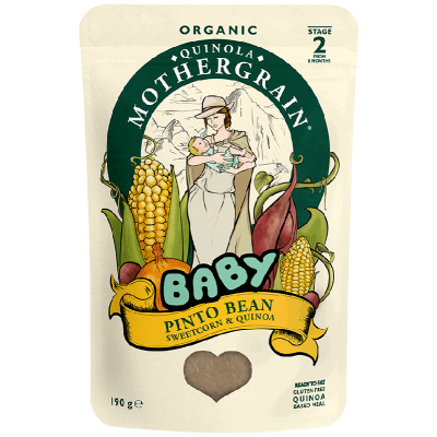 Quinola Baby Stage 2: Pinto Bean, Sweetcorn & Quinoa