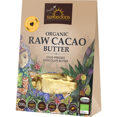 Soaring Free Superfoods Raw Organic Cacao Butter 