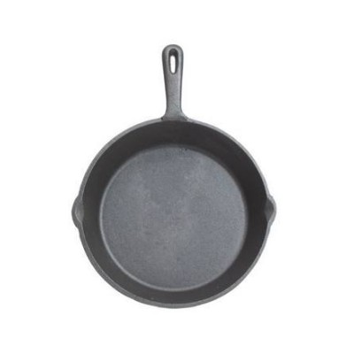Kitchen Craft Deluxe Round Plain Cast Iron Grill Pan 24cm