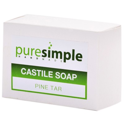 Pure Simple Castile Pine Tar Soap