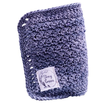 String Greens Face Cloth Bamboo - Anvil