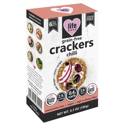 Life Bake - Grain-Free Crackers Chilli