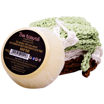 Bee Natural Bamboo Face Cloth & Soap Set