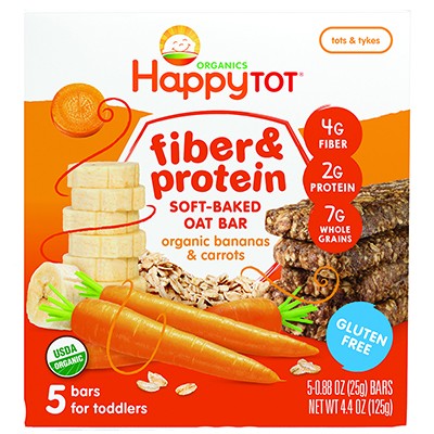 Happy Tot Oat Bars - Bananas & Carrots 125g