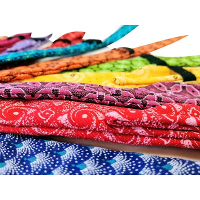 EbonyMoon Shweshwe Straw storage bag