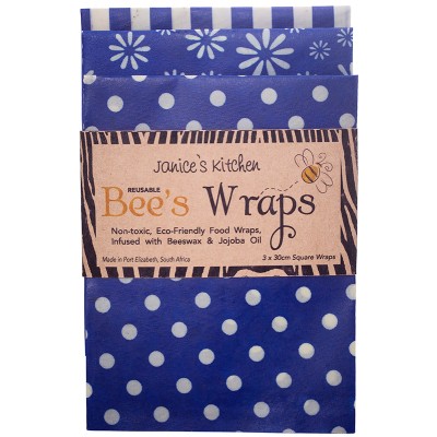 Janice’s Kitchen Bee’s Wraps - Blue