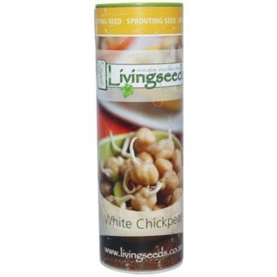 Livingseeds Heirloom Sprouting Seeds - White Chick Peas