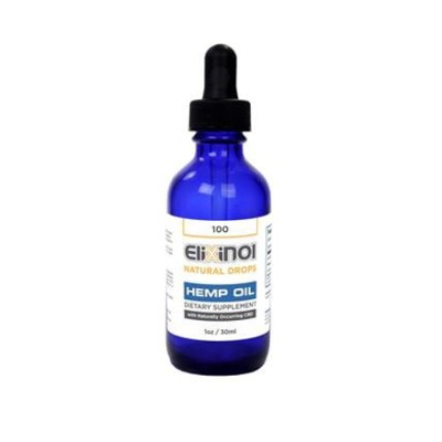 Elixinol Hemp CBD Oil 100mg - Natural 
