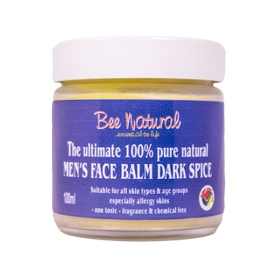 Bee Natural Face Balm for Men Dark Spice