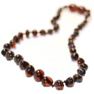 Baltic Amber for Africa Dark Cherry Teething Necklace
