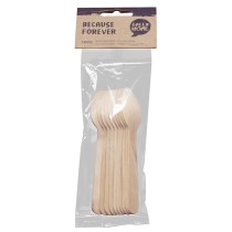 GREEN HOME Wooden Teaspoons in Compostable Bag 