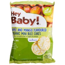 Hey Baby! Organic Mini Rice Cakes - Apple and Mango 