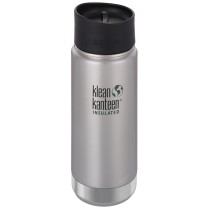 Klean Kanteen Insulated Flask with Café Cap - Brushed Stainless 