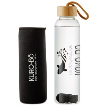 Kuro-Bo Go-Eco Glass Water Bottle 550ml