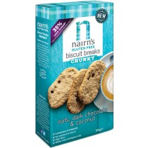 Nairn's Gluten Free Biscuits Breaks Chunky - Oats, Dark Chocolate & Coconut