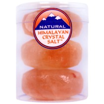 Himalayan Crystal Salt Round Massage Stones (Set of 3)