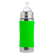 Pura Stainless Steel Green Infant Bottle