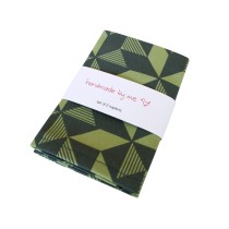 Handmade By Me Napkins Geometric Greenery
