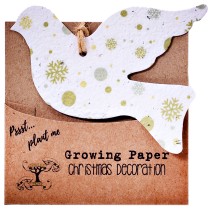 Growing Paper Christmas Decorations - Bird
