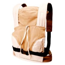 African Baby Carrier Newborn Beige & Canvas
