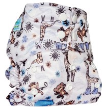 Bamboo Baby Sleeve Nappy Giraffe & Monkey
