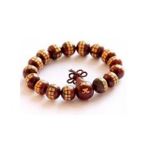 Billy the Bee Rosewood Buddhist Prayer Bracelet