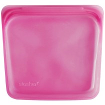 Stasher Reusable Silicone Sandwich Bag - Rasberry