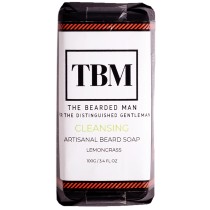The Bearded Man Cleansing Beard Soap - Charcoal, Clay & Lemongrass